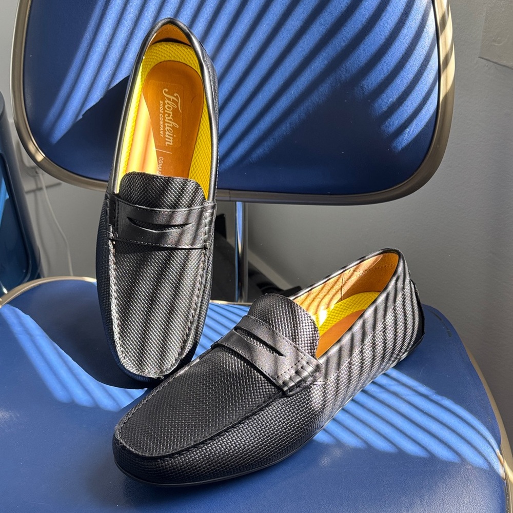 Florsheim Black Driving Loafers - Brand New - SZ 13
